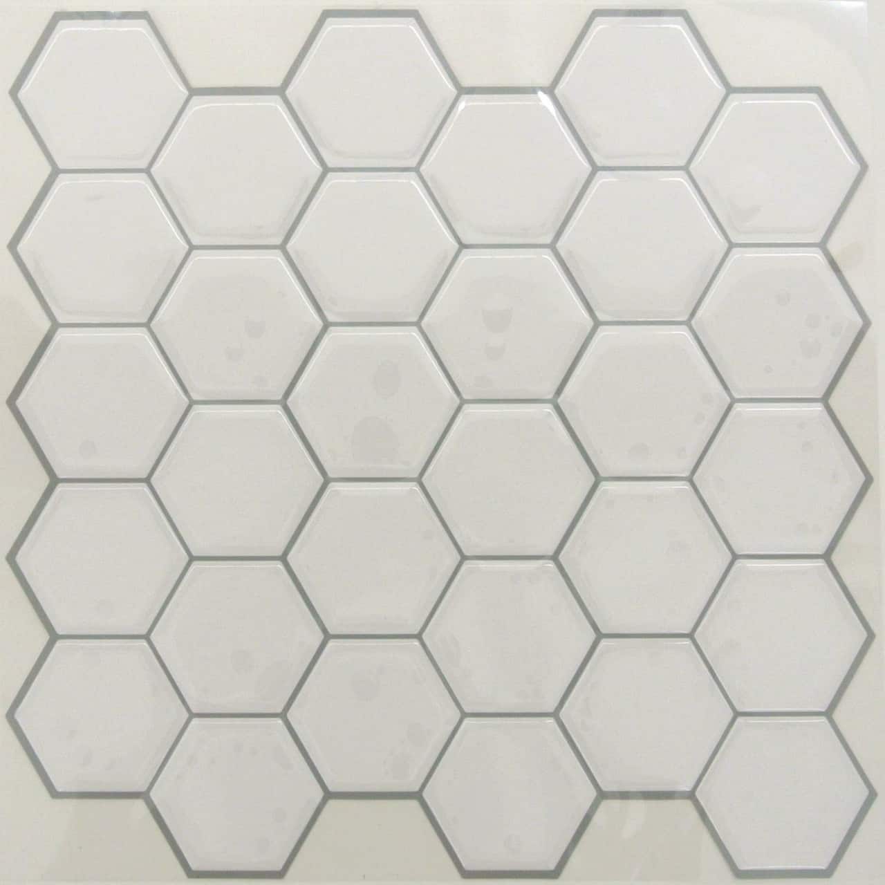 RoomMates Pearl Hexagon Backsplash StickTiles&#xAE;